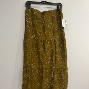 Nine West brown midi skirt